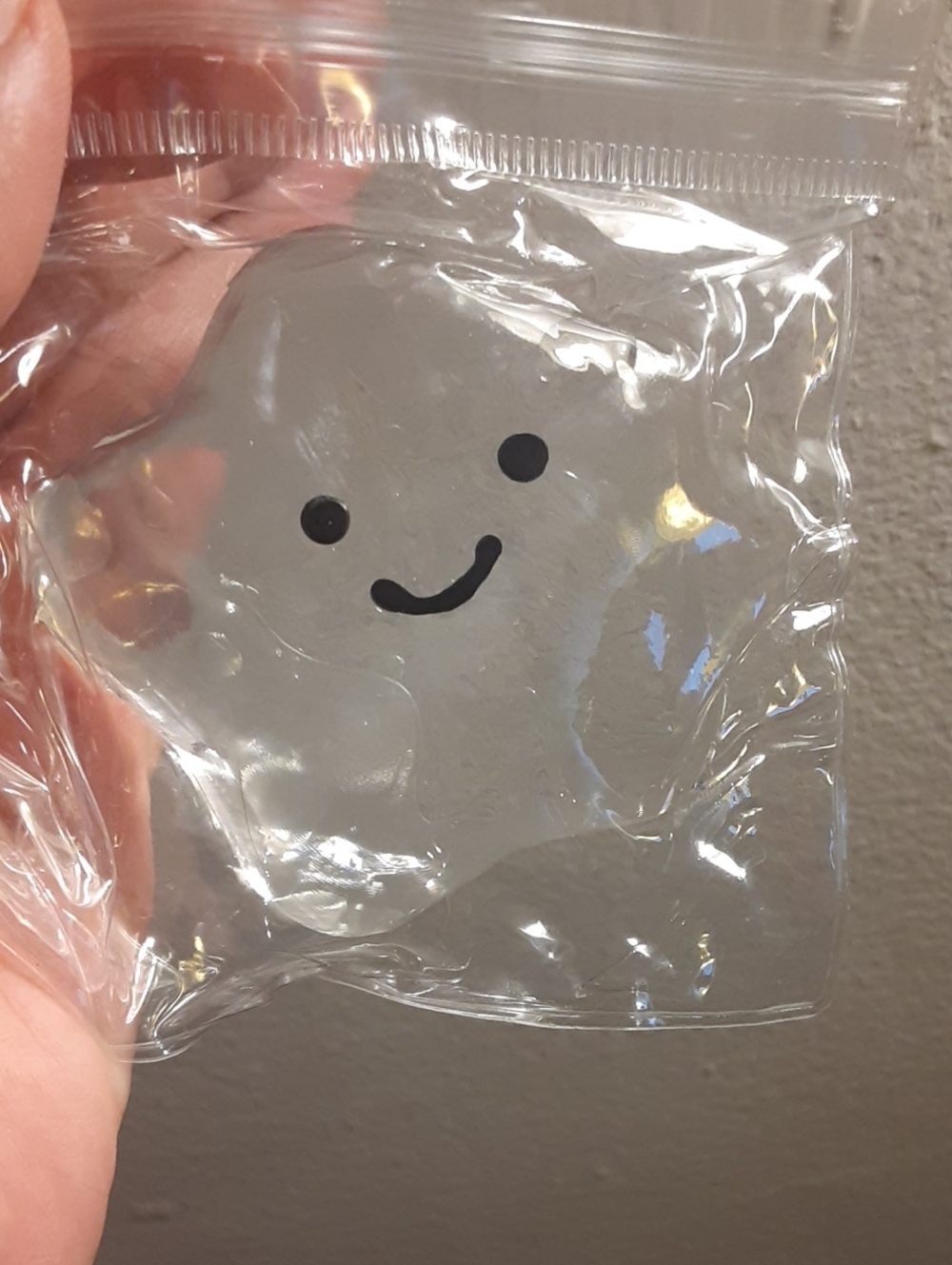 Super Sticky Clear Smiley Star Squishy